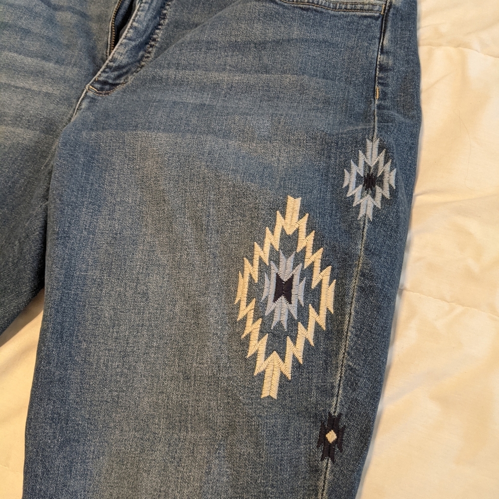 Embroidered Blue Jeans - Picture 3 of 8
